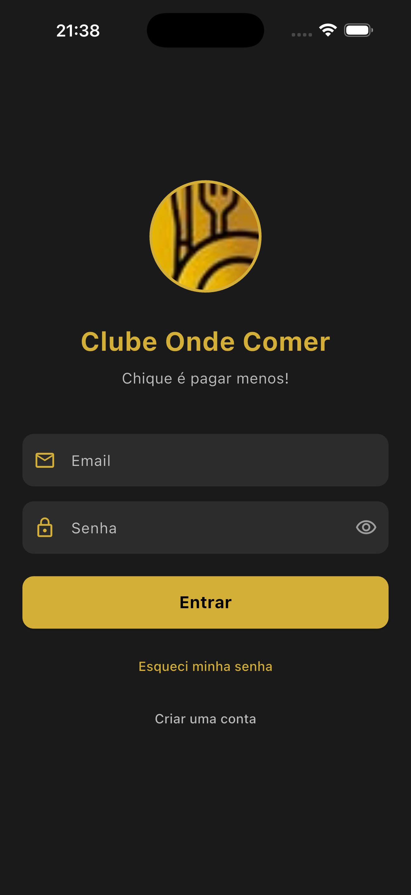 Clube Onde Comer App